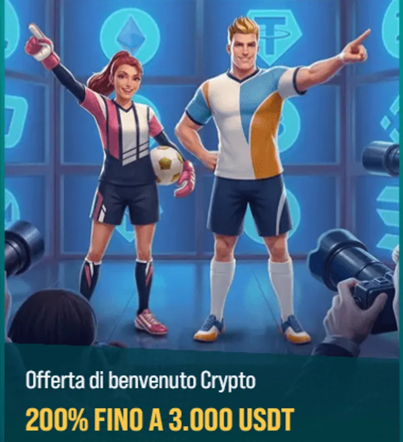 Offerta benvenuto crypto 200 3000 usdt